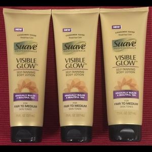 SUAVE VISIBLE GLOW SELF TANNING LOTIONS Lot of 3